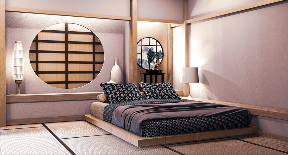 Sypialnia w stylu japońskim – jak spać w klimacie zen