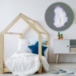Nietypowa forma – w kształcie drewnianego domku – łóżka dziecięcego ze stelażem i materacem - zdrowy-sen.eu