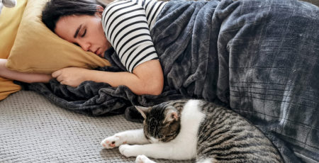 Spanie z kotem w jednym łóżku – zdrowy-sen.eu