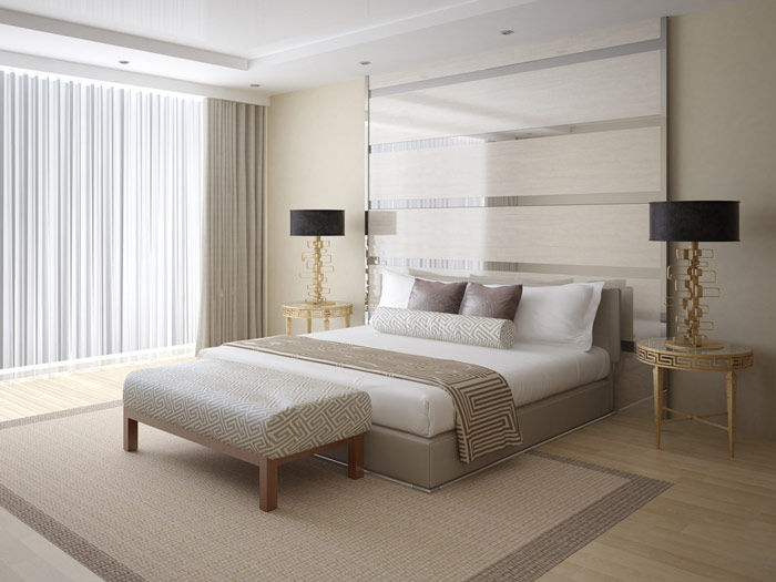 Luksusowa sypialnia w stylu hotelowym – zdrowy-sen.eu