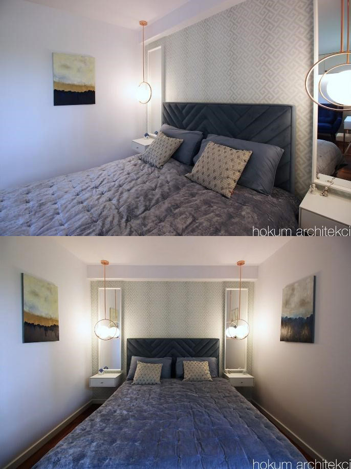 Mały pokój dla gości urządzony w stylu hotelowym – zdrowy-sen.eu