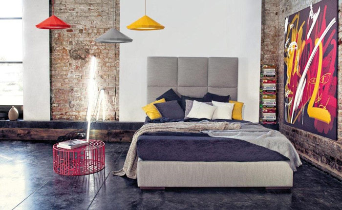 Niewielka, sypialnia soft loft – zdrowy-sen.eu