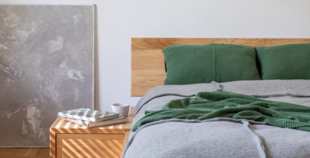 dębowe łóżko lewitujące 160x200 Milano